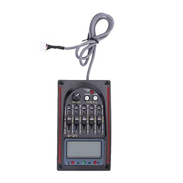 Imagem de Pré-amplificador de guitarra, captador de guitarra acústica LCD de 5 bandas, equalizador de guitarra piezo afinador com visor LCD para guitarra acústica