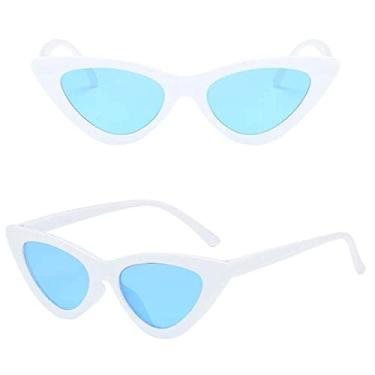 Imagem de Óculos de sol femininos retrô moda sexy triângulo óculos de sol masculinos tendência streetwear cateye óculos uv400 óculos de sol de condução, 02, china