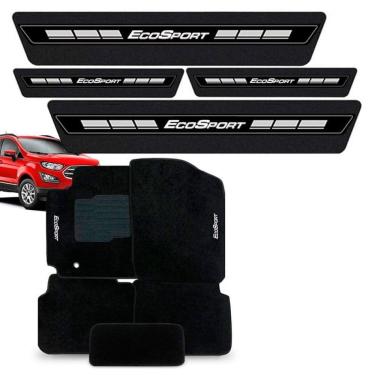 Imagem de Tapete Carpete Bordado + Soleira Ford EcoSport 2013 a 2021