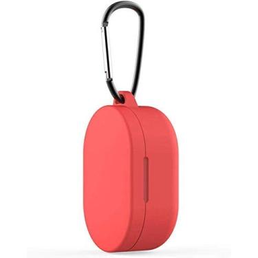 Imagem de Case Capa Protetora de Silicone Flexível compatível MI e REDMI AirDots - Nandos-Store (AirDots 2, Vermelho)