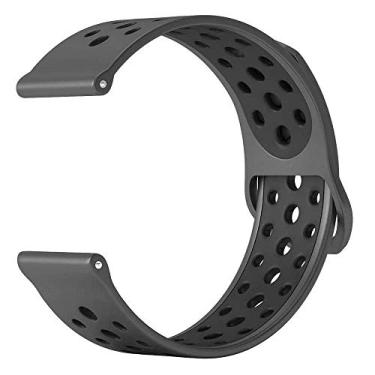 Imagem de Pulseiras esportivas NSmart Smartwatch 22mm ou 20mm compatível com Samsung Galaxy Watch 3 45mm - 41mm - Galaxy Watch 46mm - Gear S3 Frontier - Amazfit GTR 2 / GTR 3 / GTS / GTS 2 / GTS 3 / GTS mini - Stratos 2 / Stratos 3 - Pace - Hawei GT - Nandos_Store (20mm, Preto)