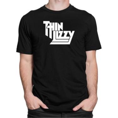 Imagem de Camiseta Camisa Thin Lizzy Banda Hard Blusa 100% Algodão - Phenix