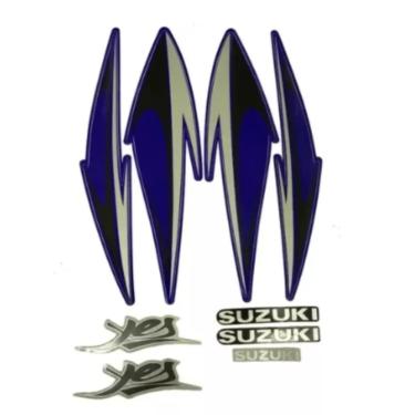 Imagem de Kit Jogo De Adesivos Suzuki Yes 125 Azul 2007 A 2008 - 495