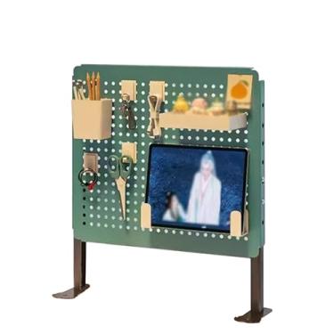 Imagem de Painel Porta-Ferramentas Pegboard de armazenamento de mesa de estudo, minimalista, armazenamento de mesa para pequenos itenspegboard de metal (Color : Blue, Size : Medium)