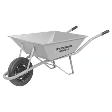 Imagem de Carrinho De Mão Extraforte, Caçamba Metálica Reforçada, 65 L, Braço Metálico