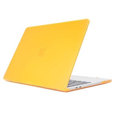 Imagem de mCover Capa compatível apenas com laptop MacBook Air de 13,6 polegadas de 2022 ou posterior (modelo A2681, com chip M2, tela de retina líquida de 13,6 polegadas, conectores USB-C + MagSafe3) - laranja