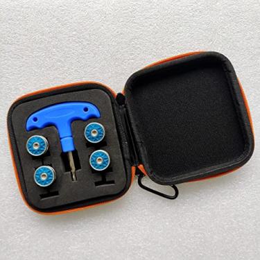 Imagem de Conjunto de 4 peças kit de ferramentas de chave de peso azul para golfe Odyssey Stroke Lab, O-Works Putters 2 x 25 g 2 x 30 g