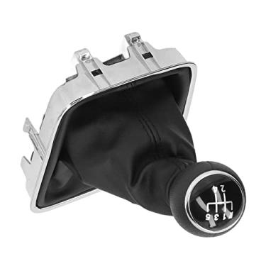 Imagem de Conjunto de Bota de Botão de Mudança de Marcha de Couro PVC de 5 Velocidades Kit de Polainas de Câmbio L Durável Com Tampa Preta Bota de Manopla de Mudança de Marcha Com Capa à