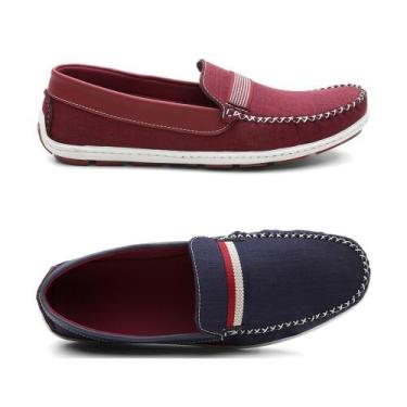 Imagem de Kit 2 Mocassim Masculino Oxford Bico Redondo Macio Conforto - Kreeper,