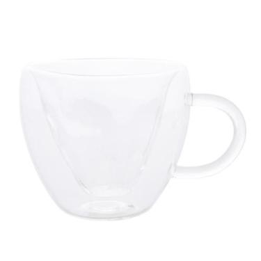 Imagem de Conjunto 2 Xícaras 250Ml Parede Dupla Borossilicato Flor - Lyor