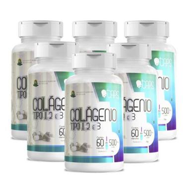 Imagem de COLÁGENO TIPO 1, 2 E 3 - 500mg (60 Cápsulas) +CAPS, 6
