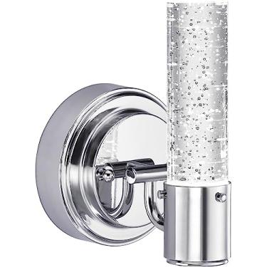 Imagem de Westinghouse Lighting 6307600 Cava Luminária de parede interna LED de uma luz, acabamento cromado com vidro bolha, 1 pacote