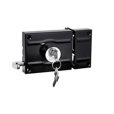 Imagem de Fechadura Portão Sobrepor 100mm Alta Qualidade Reforçado - UNIÃO MUNDI