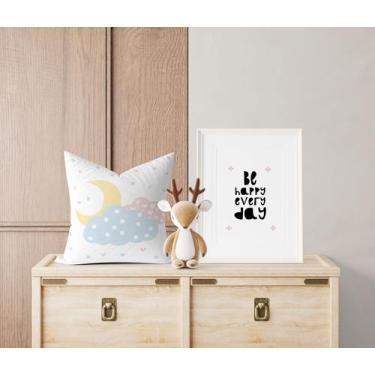 Imagem de Almofada com enchimento Infantil Lua Nuvens Candy - Core Decore