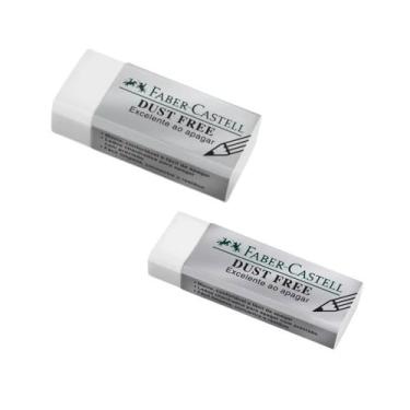 Imagem de Kit 02 Borracha Dust Free Grande e Pequena Branca FaberCastell - FABER