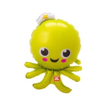 Imagem de Balão Microfoil Polvo 3D- 1 unidade - 80cm (31'') - Balões São Roque -
