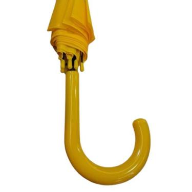 Imagem de Guarda-Chuva Transparente Com Borda Colorida Bengala Abertura Automáti