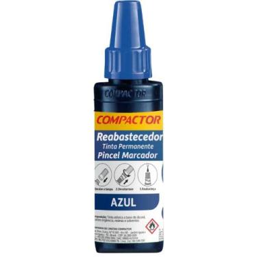 Imagem de Tinta Reabastecedora para Marcador Permanente 30ML Azul - Caixa com 12