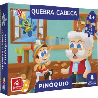Imagem de QUEBRA-CABEÇA Madeira Pinoquio 24 Peças - Brinc Crianca