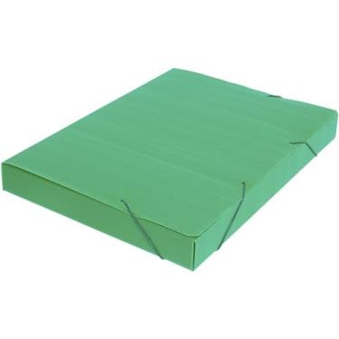 Imagem de Polibras Novaonda Pasta com Elástico, Verde, 245 x 35 x 340 mm, 10 Unidades