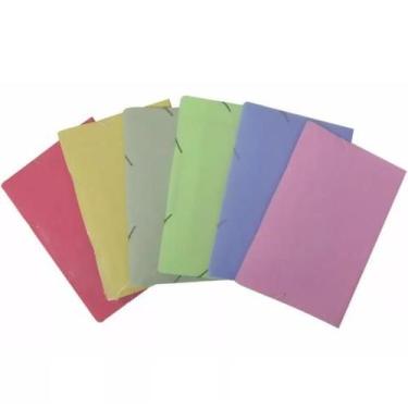 Imagem de KIT 10 Pastas Eco Liner PP OF Pasta Escolar Documentos Escritório Orga