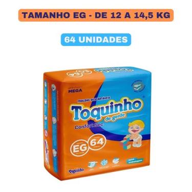 Imagem de Fralda Descartável Toquinho ConfortSec Super - Todos os tamanhos, EG