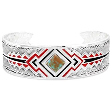 Imagem de Montana Silversmiths Pulseira Southwest Aura feita nos EUA, One Size, Metais, Sem Pedra Preciosa