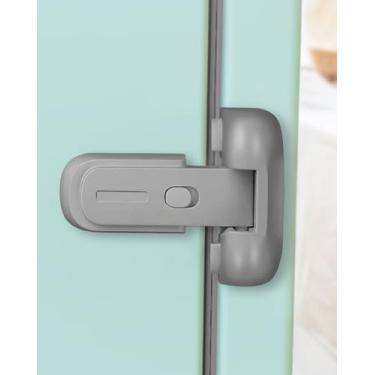 Imagem de Qinzcp Trava De Geladeira À Prova De Segurança Para Bebês Atualizada Para Manter A Porta Fechada, Trava De Porta De Geladeira/Geladeira/Freezer À Prova De Crianças Para Bebês E Crianças, Sem Necessida