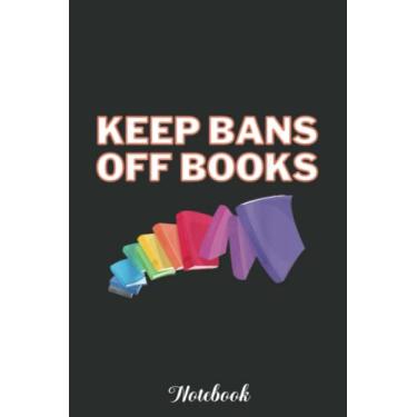 Imagem de Keep Bans Off Books Book Banning Pro Books Readers Notebook: Funny 100 Days Of School Gift Lined Notebook Confetti Writing Diary Planner Gift for Kids Teachers Children, Blank 110 Pages, 6x9 inches
