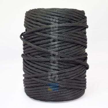 Imagem de Corda Seda Arteplas Trançada 6mm Preta com 150 Metros