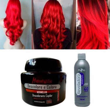 Imagem de Kit 01 Pó Descolore Red e 01 OX 40Vol. Mairibel/Hidraty 100g