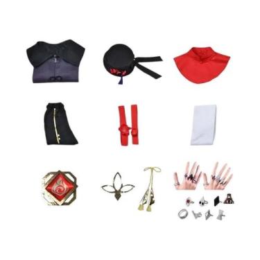 Imagem de Cosplay Hu Tao Feminino - Fantasia de Anime para Halloween, XS (antigo