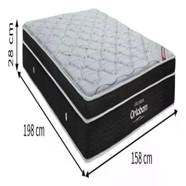 Imagem de Colchão Elegant Molas Ensacadas Queen (158x198x28) - Ortobom