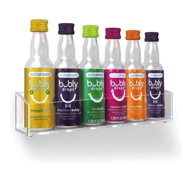 Imagem de SECOAT Suporte De Parede Para Gotas Sodastream Bubly - Organizador Bancada Bubly, Recipientes Garrafas Com Sabor (Compatível 6 Garrafas)