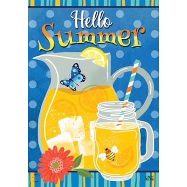 Imagem de Hello Summer Lemonade Garden Flag 45.7 cm x 31.8 cm Briarwood Lane