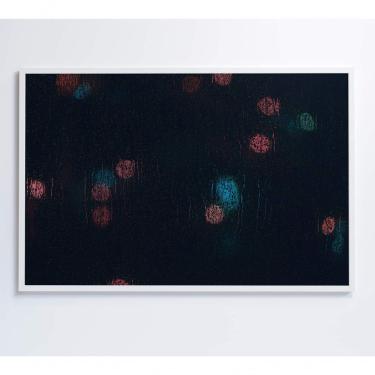 Imagem de Quadro Chuva No Vidro 60x40 Cm Tecido Canvas