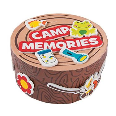 Imagem de Fun Express - Caixa de memórias de acampamento - 12 - kits de artesanato - kits de artesanato de decoração de casa - recipientes - 12 peças