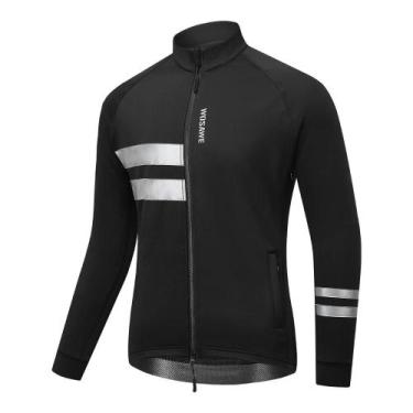Imagem de Jaqueta Masculina De Ciclismo De Inverno Lã Térmica À Prova De Vento R