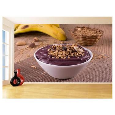 Imagem de Papel De Parede 3D Alimentos Açai Tigela Frutas 3,5M Al444 - Você Deco