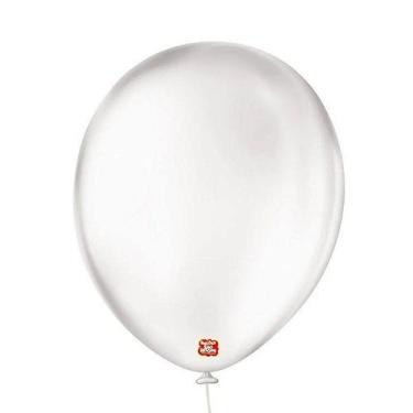Imagem de Balão de Festa Látex Liso - Transparente - 50 Unidades - Balões São Ro