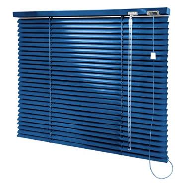 Imagem de Persiana Horizontal Azul - 1,40m larg x 1,40m alt - Alumínio 25mm - Persianet