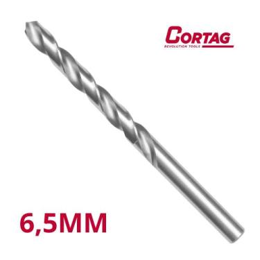 Imagem de BROCA DE ACO RAPIDO 6,5 mm - PACOTE C/ 10 UN COD 61922 CORTAG