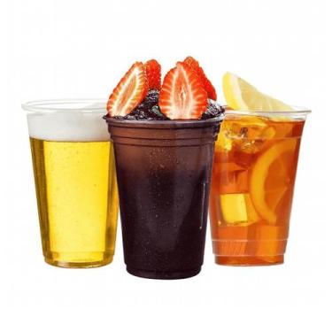 Imagem de Copo descartavel transparente 550ml refri milkshake c/50 - Rioplastic