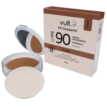 Imagem de Pó Compacto Facial Vult FPS90 - Escuro.