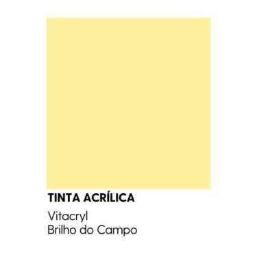 Imagem de Tinta Emborrachada Acetinada Amarelos - Vitacryl, Brilho do Campo, 3,6
