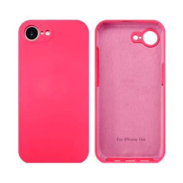 Imagem de Capinha Compativel com iPhone 16e Com Proteção de Camera em Silicone com Interior Aveludado