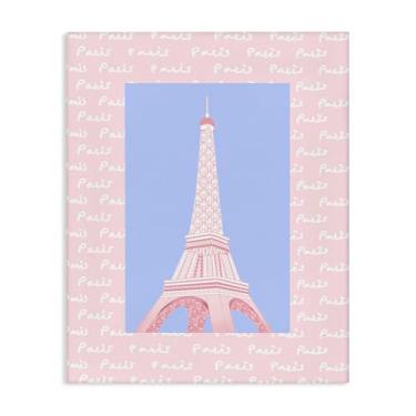 Imagem de Stupell Industries Arte de parede em tela da Torre Eiffel pastel de Paris por Pooja Dave, 76 x 61 cm
