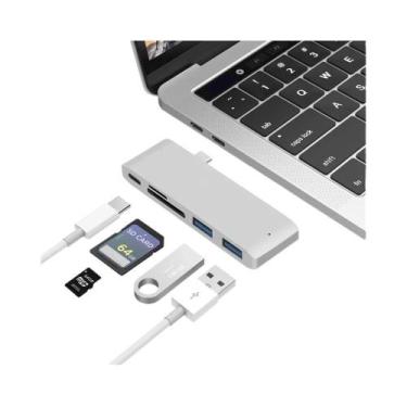 Imagem de Adaptador Hub USB C 4K HDMI Thunderbolt 3 Leitor De Cartão TF SD PD Pa