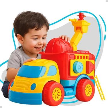 Imagem de Caminhão Brinquedo Robustus Bombeiro - Diver Toys