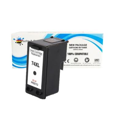 Imagem de CARTUCHO DE TINTA COMPATÍVEL 74XL CB336WB PRETO | PHOTOSMART C4480 C4280 C5280 | 25ML